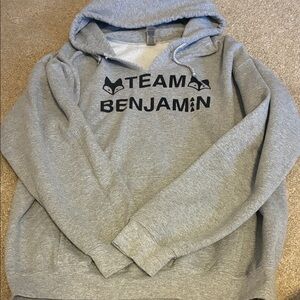 Gildan Gray Team Benjamin Hoodie